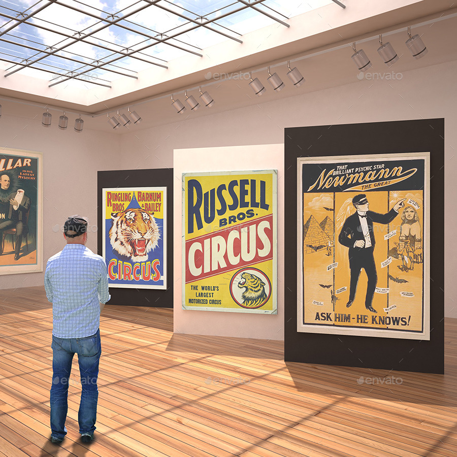 Art Exhibition MockUp Pack, Graphics GraphicRiver